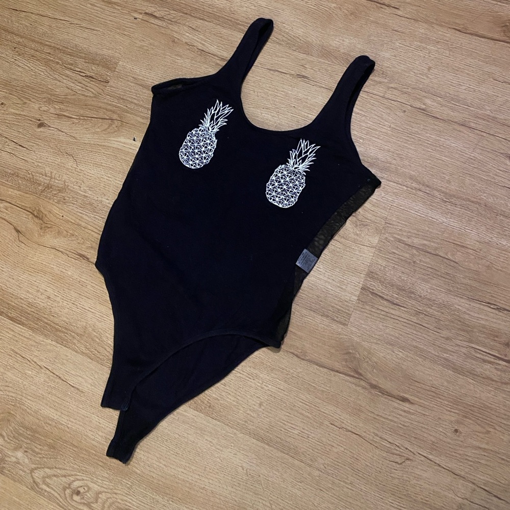 Black Pineapple One Piece